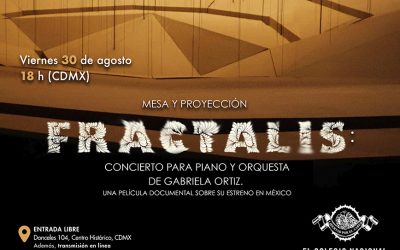 FRACTALIS:concierto para piano y orquesta de Gabriela Ortiz [Mesa y proyección]
